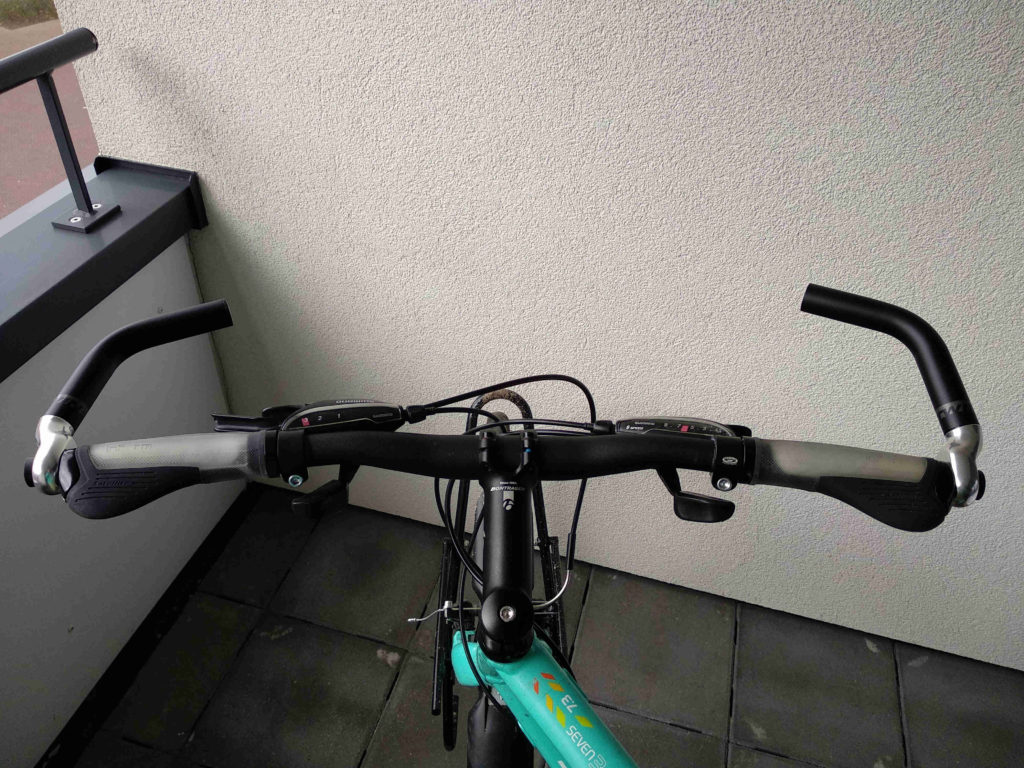 the bar ends installed